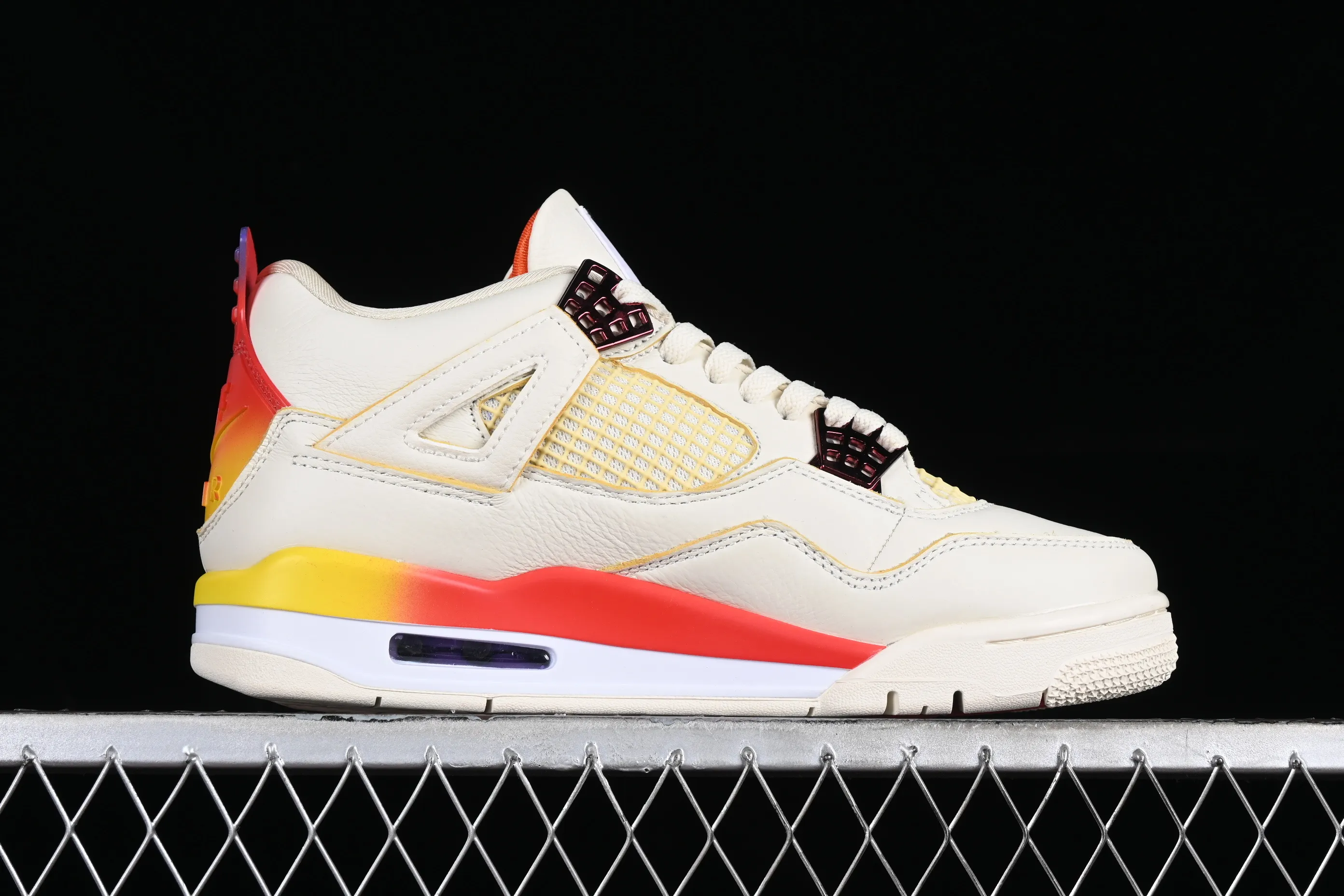 All categories Air Jordan Jordan series basketball shoes Air Jordan 4 J.Balvin x Air Jordan 4 Retro AJ4 Joe 4 rainbow gradient DH6927-901